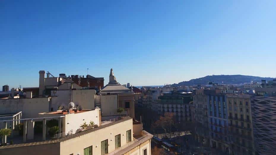 Vistas de Barcelona desde la terraza de la Pedrera