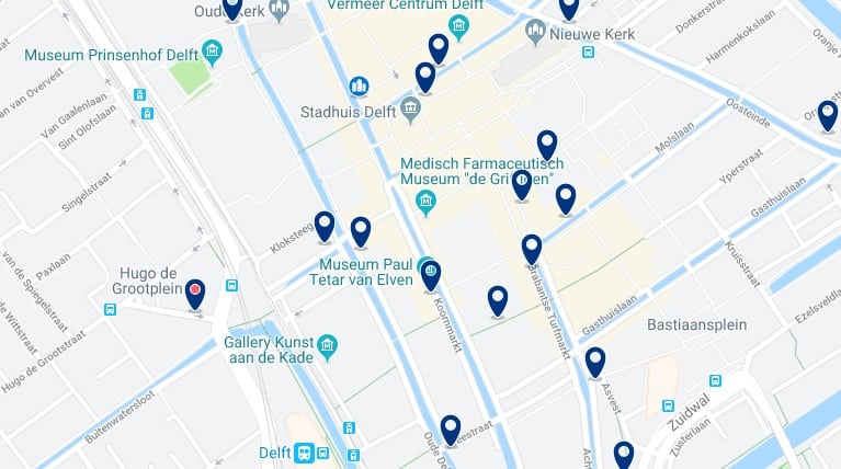 La Haya - Delft - Haz clic para ver todos los hoteles en un mapa