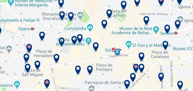 Madrid - Centro - Haz clic para ver todos los hoteles en un mapa