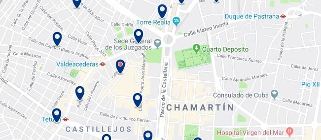 Madrid - Chamartín - Haz clic para ver todos los hoteles en un mapa