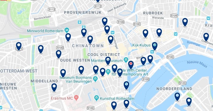 Rotterdam - Centrum & Cool District - Haz clic para ver todos los hoteles en un mapa