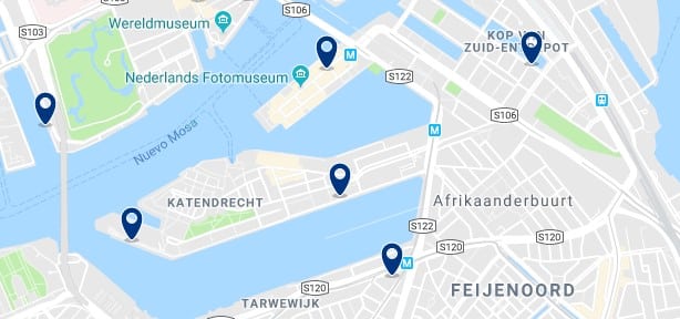 Rotterdam - Feijenoord - Haz clic para ver todos los hoteles en un mapa