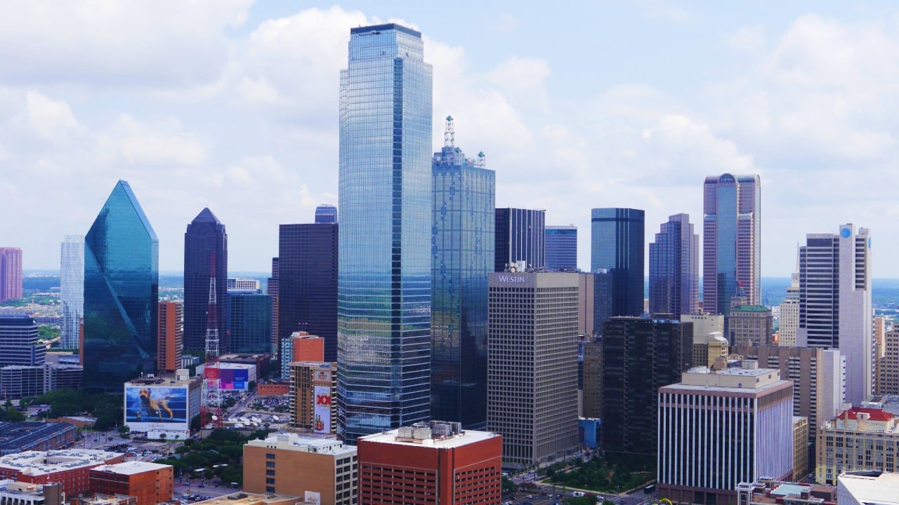 Vistas de Dallas desde la Reunion Tower