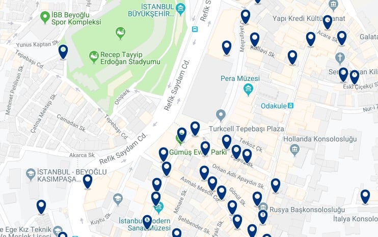 Estambul - Beyoglu - Haz clic para ver todos los hoteles en un mapa