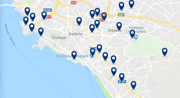 Estambul - Orilla Asiática - Haz clic para ver todos los hoteles en un mapa