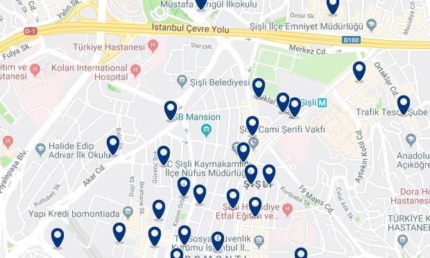 Estambul - Sisli - Haz clic para ver todos los hoteles en un mapa