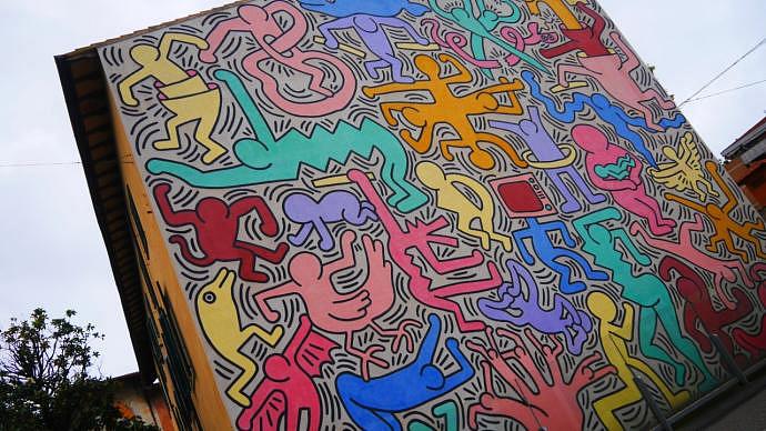 Qué ver en Pisa - Mural de Keith Haring