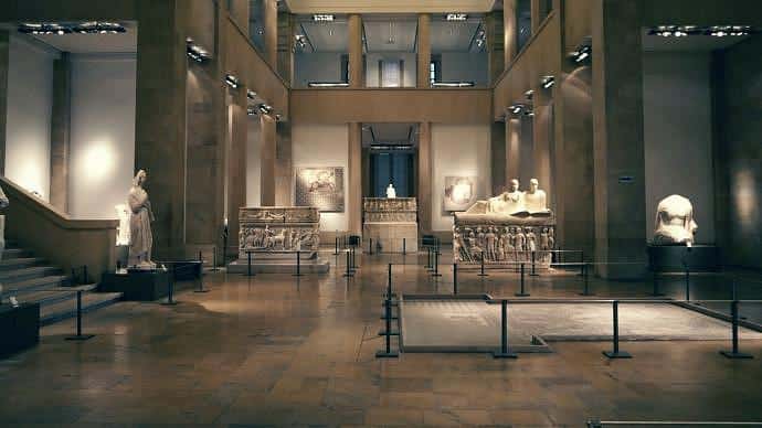 Sala de sarcófagos - Museo Nacional de Beirut