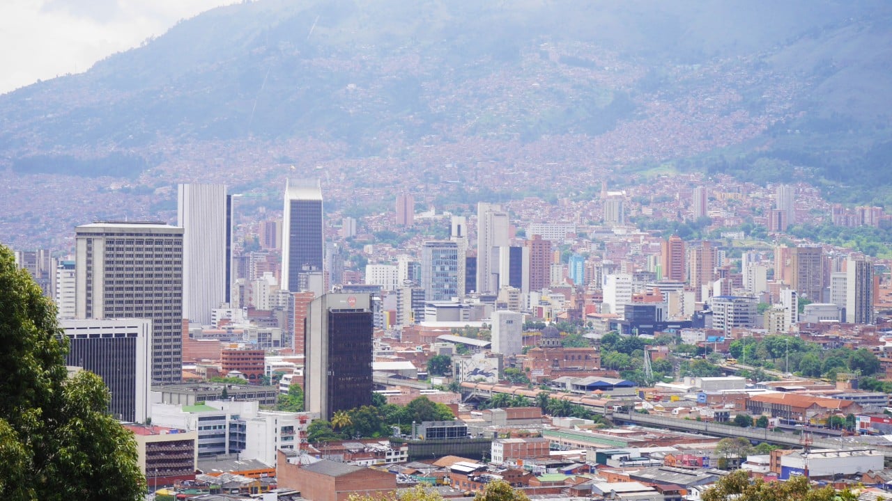 Vistas de Medellín desde el cerro Nutibara
