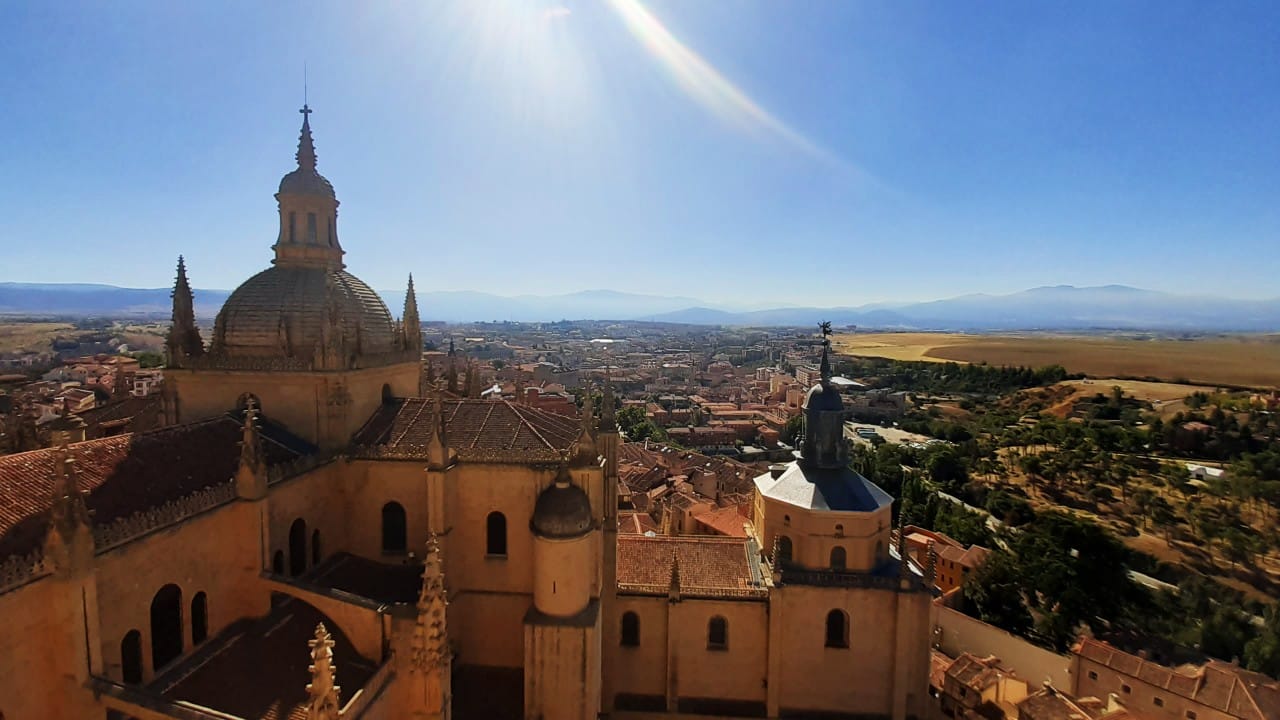 Vistas desde la torre de la catedral de Segovia