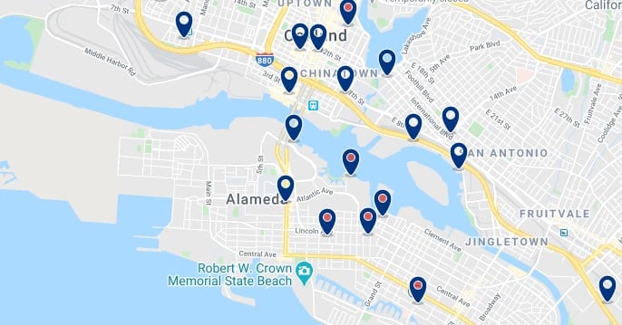 Oakland - Waterfront - Haz clic para ver todos los hoteles en un mapa