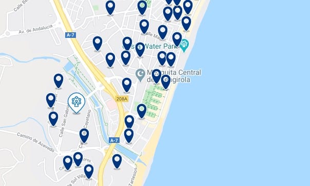 Fuengirola - Castillo - Hac clic para ver todos los hoteles en un mapa