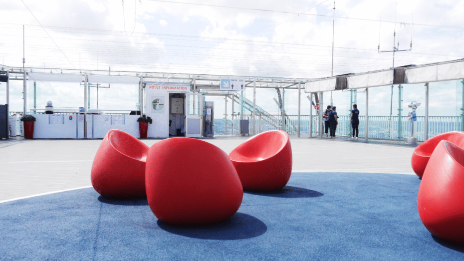 The open-air panoramic terrace of the Montparnasse Tower (58th floor)