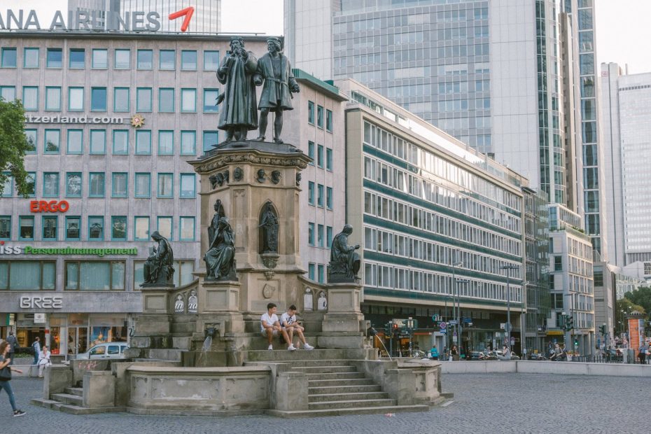La Goetheplatz es uno de los puntos neurálgicos de Fráncfort