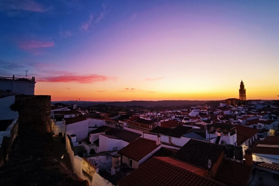 Sunset from the San Agustín lookout, Jerez de Los Caballeros