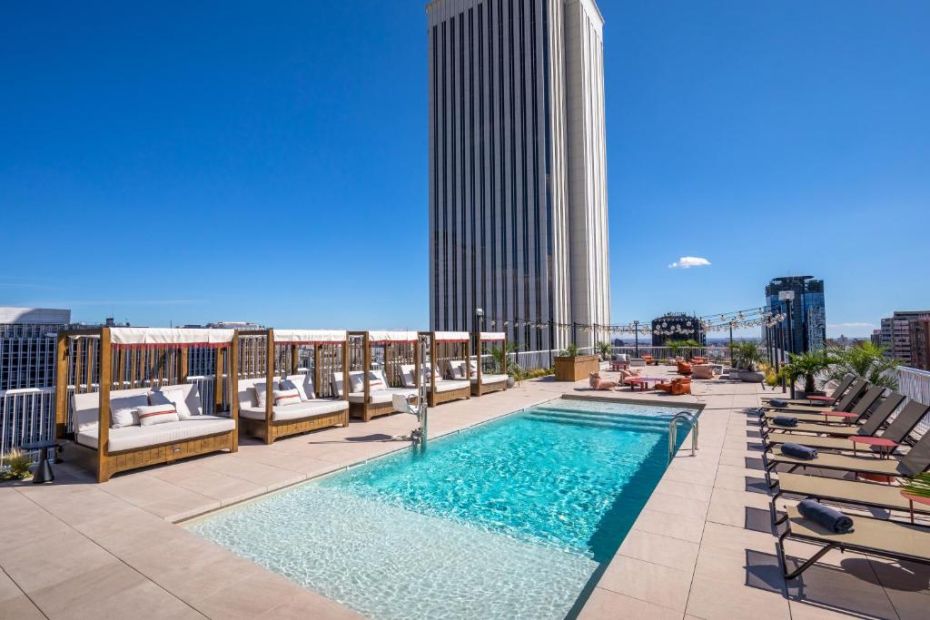 La torre Picasso desd el hotel Canopy by Hilton Madrid Castellana