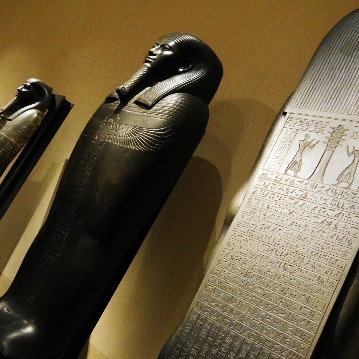 Sarcófagos en el Museo Egipcio