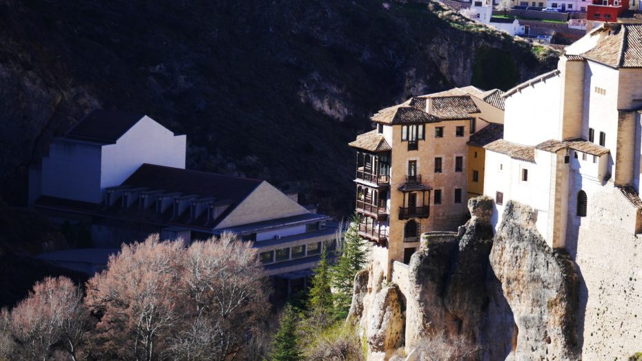 Vista de las Casas Colgadas desde el Castillo de Cuenca