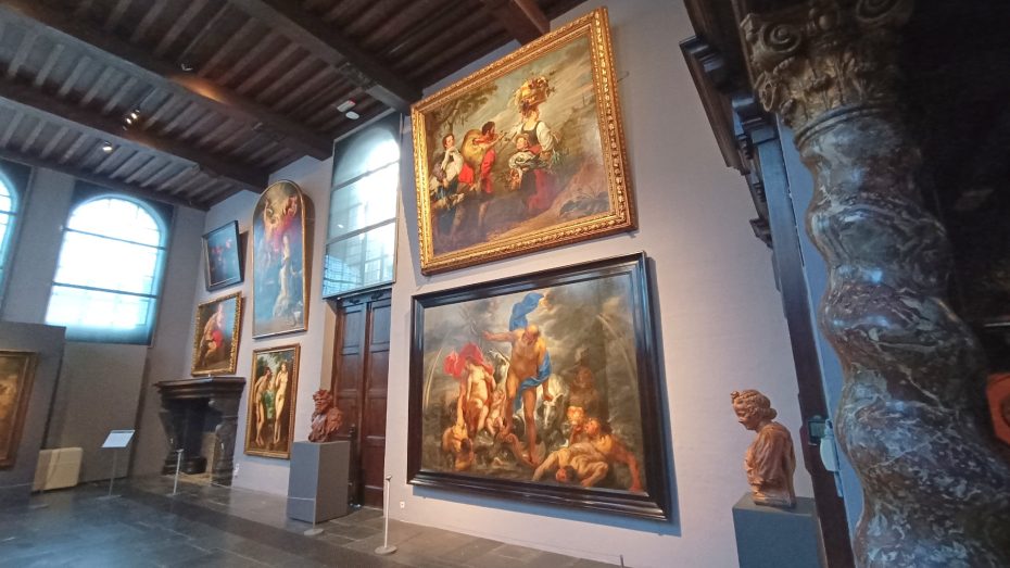 Obras en la casa museo de Rubens en Amberes