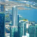 Harbourfront de Toronto visto desde la torre CN