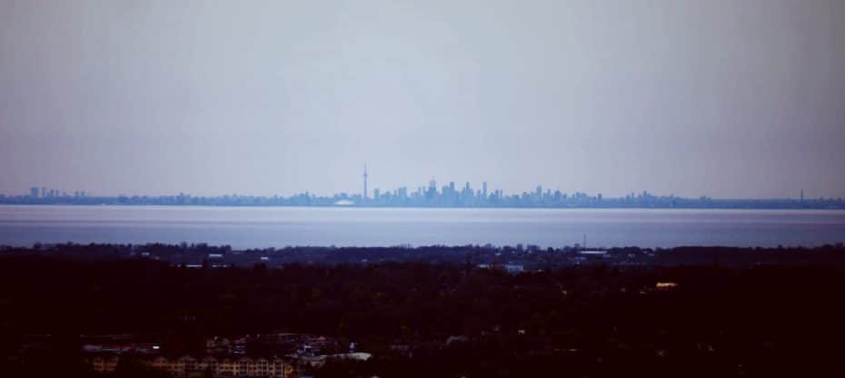Toronto desde la Skylon Tower de Niagara Falls