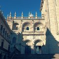 Fachada de la catedral de Santiago desde la Praza das Praterías