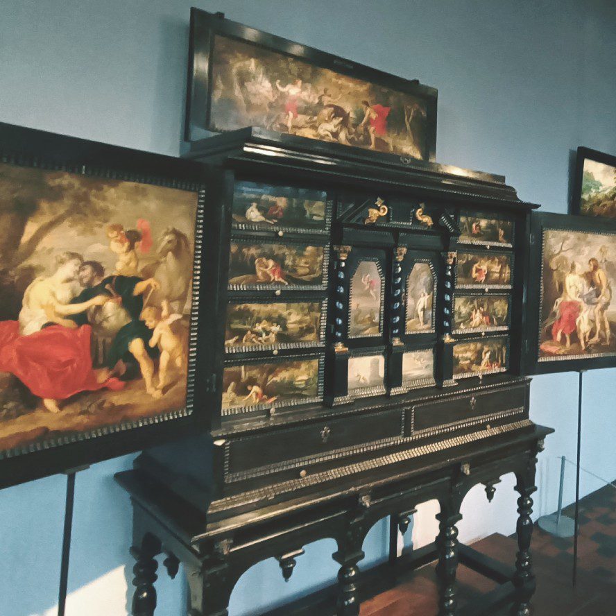 Kunstkabinett inspirado en pinturas de Rubens