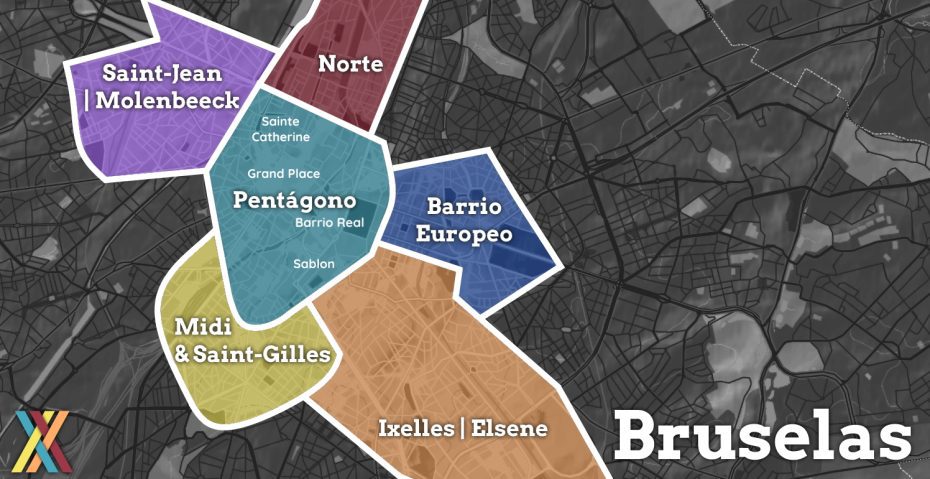 Alojamiento en Bruselas: Haz click para ver todo el alojamiento de Bruselas en un mapa