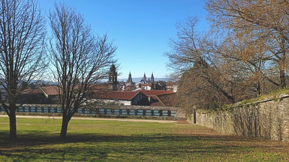 Vistas desde el Parque de Bonaval en Santiago de Compostela