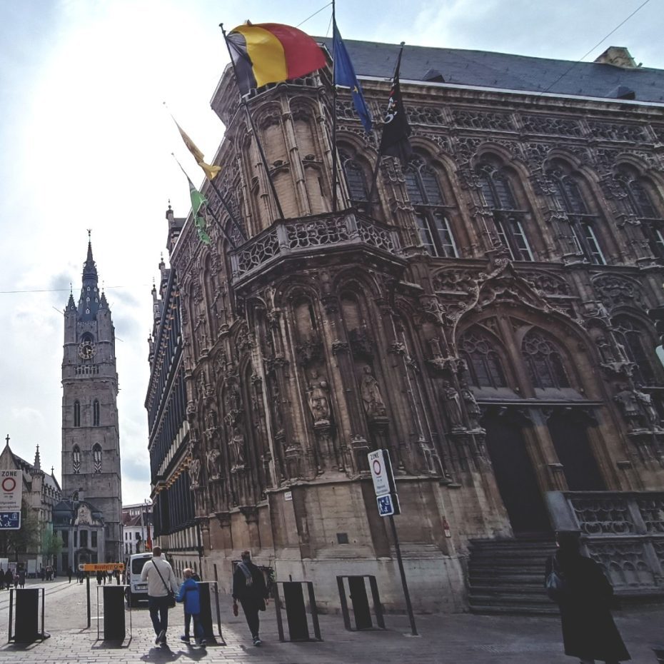Ayuntamiento y campanario de Gante