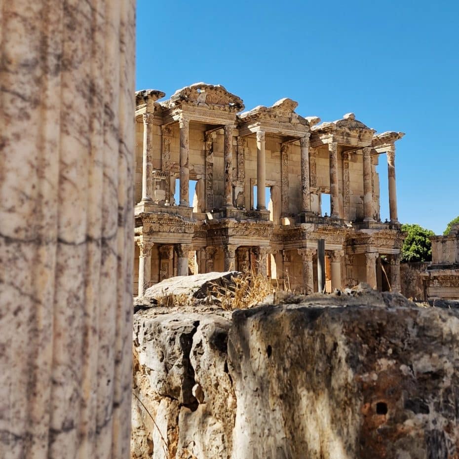 The Library of Celsus is the symbol and the most photographed building of Ephesus