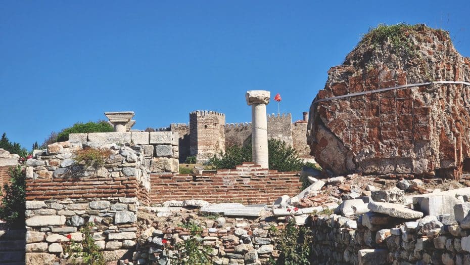 The ruins of St. John's Basilica are just one of the attractions of Selçuk, Turkey.