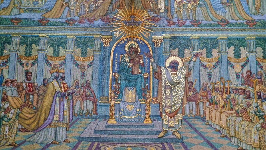 Mosaico neobizantino de la basílica de Notre-Dame de Fourvière