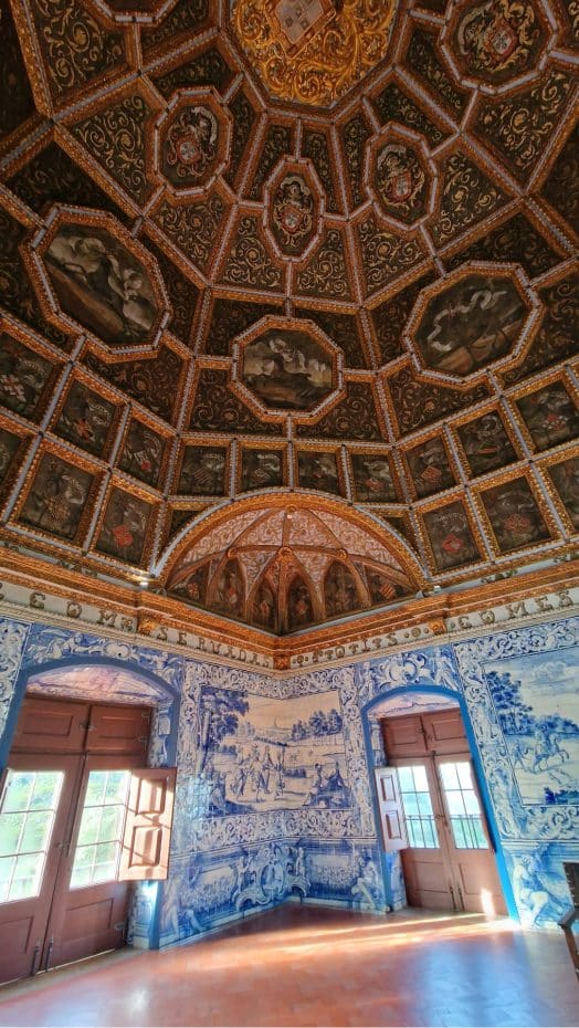 Decoration of the Blazons Hall in Sintra National Palace