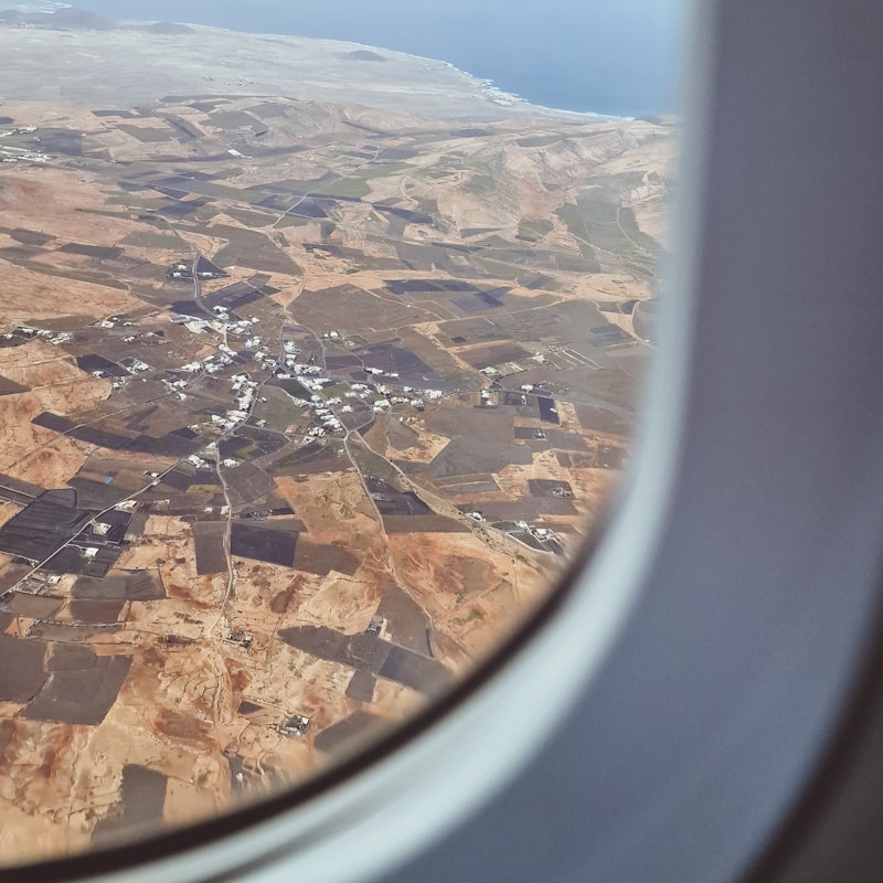 Lanzarote desde el avión