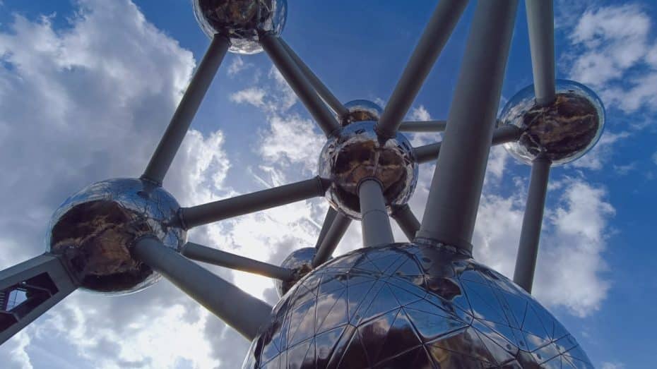 Fachada del Atomium, uno de los mejores museos de Bruselas