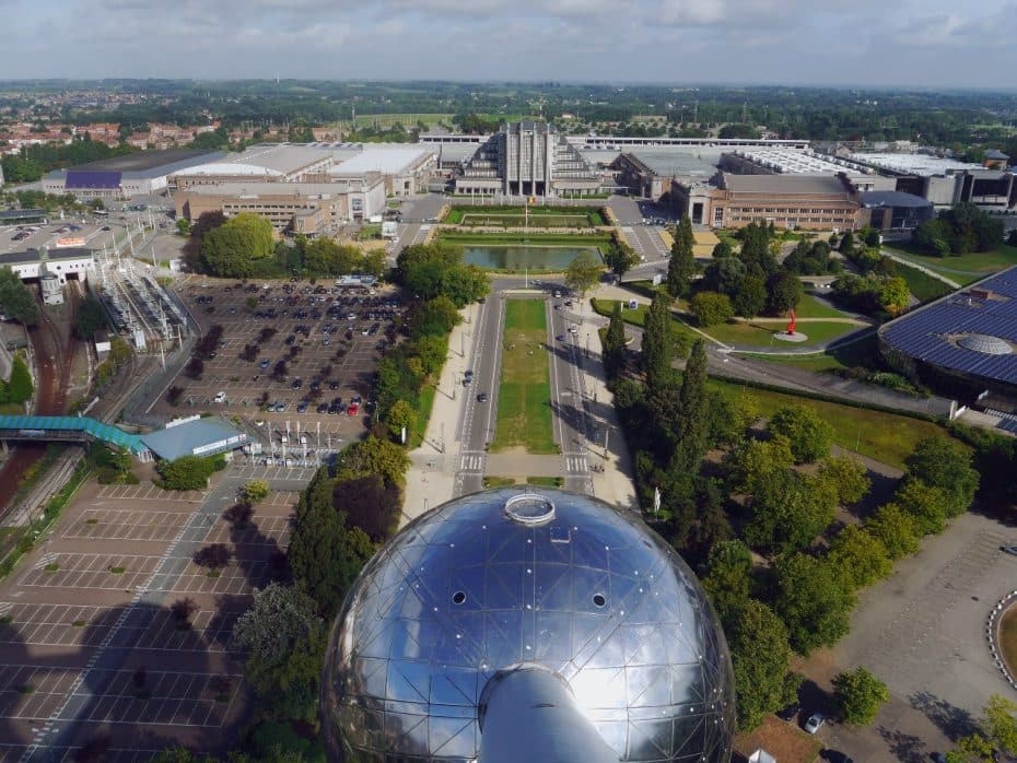 Vistas desde el Atomium de Bruselas