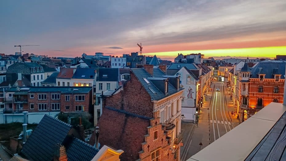 Sunset in Ghent, Flanders, Belgium